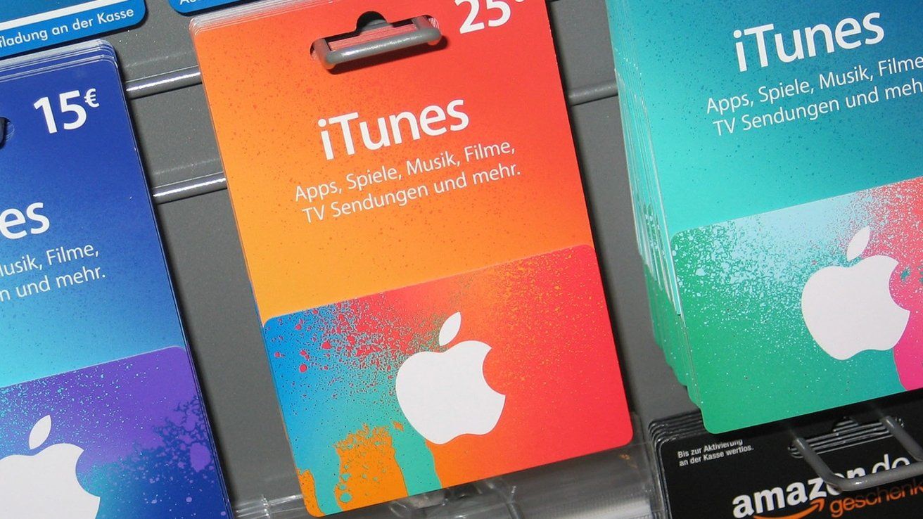 подарочные карты для оплаты приложений в App Store на iPhone